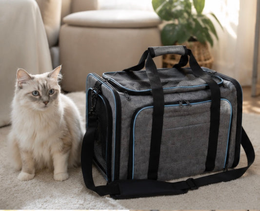 Sac de Transport Respirant pour Chat – Confort et Sécurité