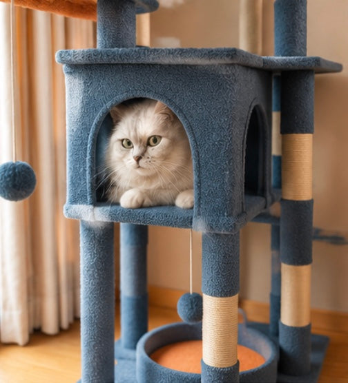 Arbre à Chat Design avec Espaces de Repos – Grand Format