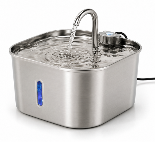 Fontaine à Eau Automatique en Inox pour Chat – Fonctionnement Discret