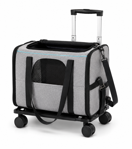 Sac de Transport pour Chat à Roulettes – Convertible et Pliable