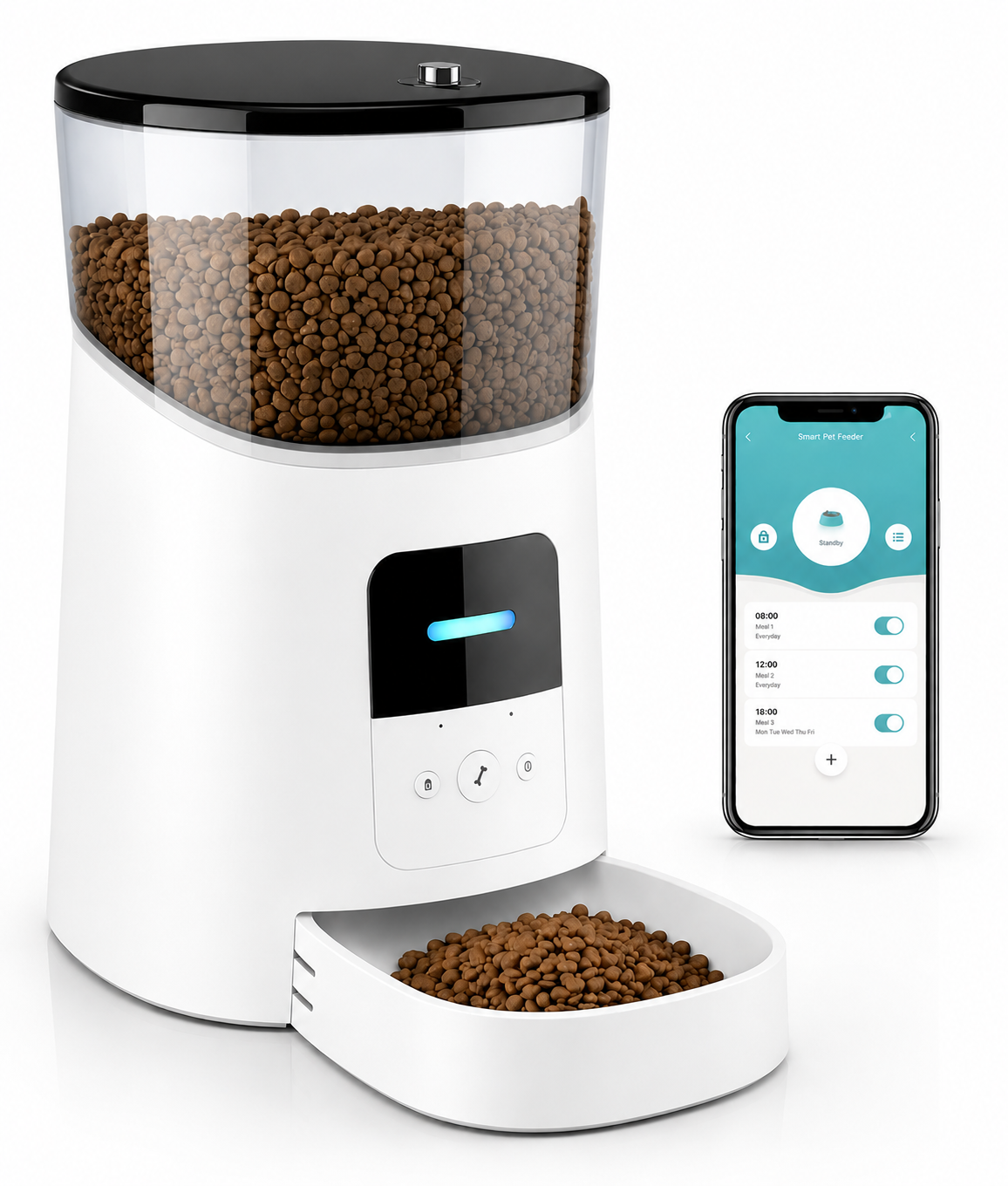 Distributeur Automatique de Croquettes pour Chat – Programmable